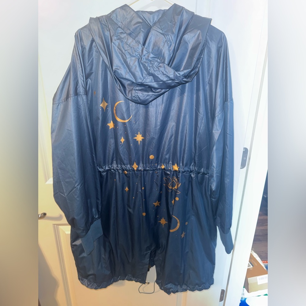 Disney Navy Jasmine Hooded Rain Coat - Picture 6 of 7